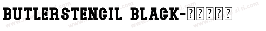 butlerstencil black字体转换